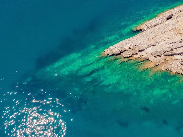 Pipe Drains Sewer Sea Environmental Pollution Drone View — Foto de Stock