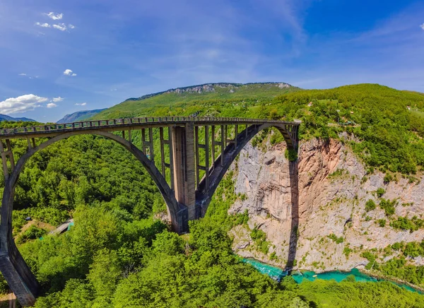 Montenegro Ponte Dzhurdzhevich Sobre Rio Tara — Fotografia de Stock