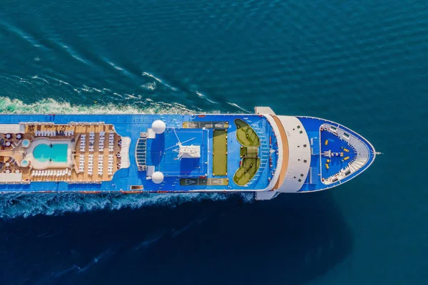 Luxus Passagierschiff Der Bucht Von Kotor Mit Rückkehr Nach Der — Stockfoto