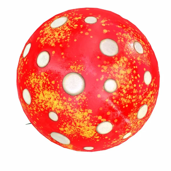 Kreslené houby červená bílá amanita. 3D ilustrace Royalty Free Stock Fotografie