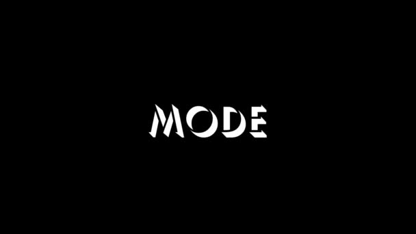 Icône Mode Glitch Sur Fond Noir Des Images Créatives Pour — Video