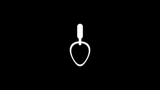 Glitch Kelle Symbol Auf Schwarzem Hintergrund Kreatives Material Für Ihr — Stockvideo