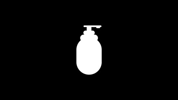 Glitch Reinigungsmittel Symbol Auf Schwarzem Hintergrund Kreatives Material Für Ihr — Stockvideo