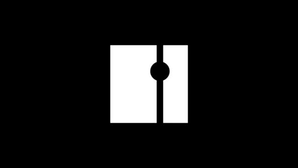 Ikona Figury Usterki Czarnym Tle Kreatywny Materiał Dla Twojego Projektu — Wideo stockowe