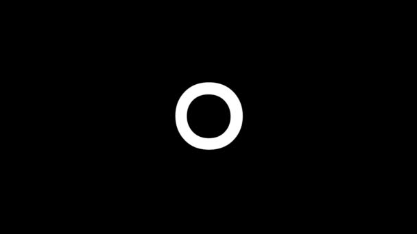 Glitch Rundes Symbol Auf Schwarzem Hintergrund Kreatives Material Für Ihr — Stockvideo