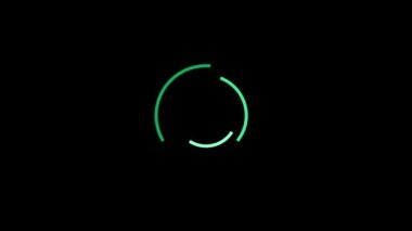 Siyah arkaplanda arızalı soyut çizgiler simgesi. Video projeniz için yaratıcı 4k görüntüleri.