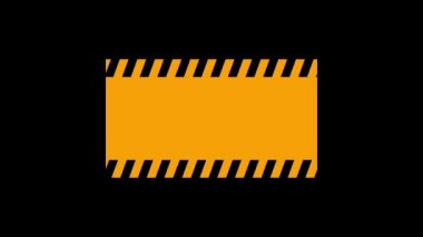 Siyah arkaplanda arıza önleyici bant simgesi. Video projeniz için yaratıcı 4k görüntüleri.