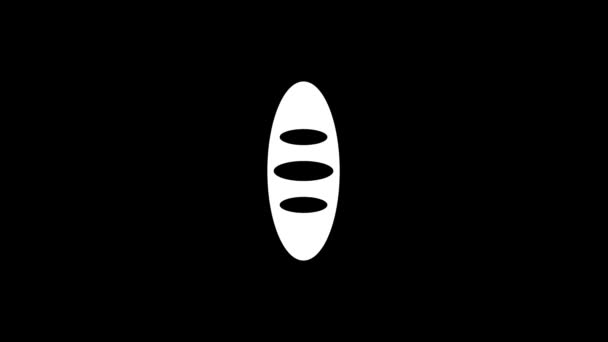 Siyah Arkaplanda Arızalı Somun Simgesi Video Projeniz Için Yaratıcı Görüntüleri — Stok video