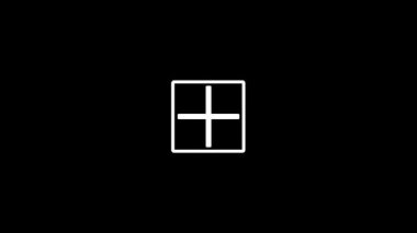 Siyah arkaplanda arıza penceresi simgesi. Video projeniz için yaratıcı 4k görüntüleri.