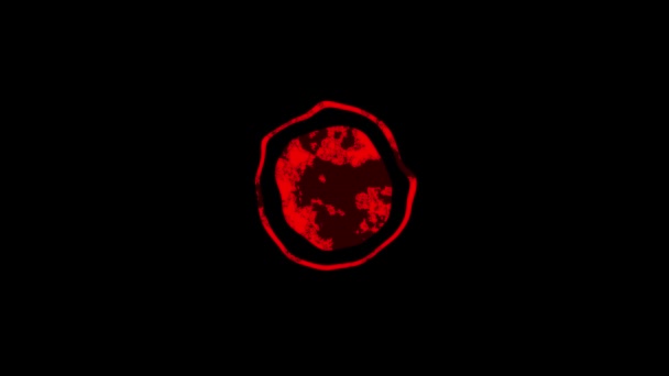 Glitch Coronavirus Symbol Auf Schwarzem Hintergrund Kreatives Material Für Ihr — Stockvideo