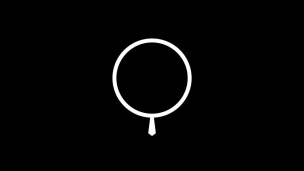Ikona Naszyjnika Usterki Czarnym Tle Kreatywny Materiał Dla Twojego Projektu — Wideo stockowe