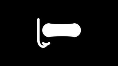 Siyah arkaplanda Arıza Dalış Maskesi simgesi. Video projeniz için yaratıcı 4k görüntüleri.