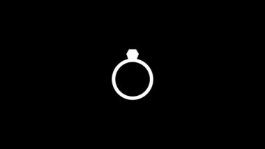 Siyah arkaplanda arıza halkası simgesi. Video projeniz için yaratıcı 4k görüntüleri.