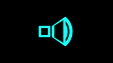 Siyah arkaplanda arıza dinamik simgesi. Video projeniz için yaratıcı 4k görüntüleri.