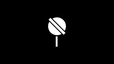 Siyah arkaplanda arızalı şeker ikonu. Video projeniz için yaratıcı 4k görüntüleri.