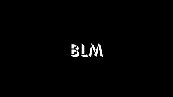 白い背景のblmの写真. — ストック動画