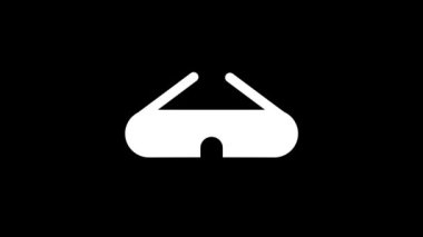 Siyah arkaplanda beyaz gözlük resmi.