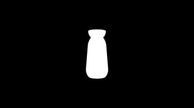 Siyah arkaplanda beyaz vazo resmi.