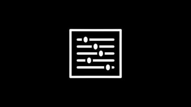 Siyah arkaplanda eşitleyicinin beyaz resmi.