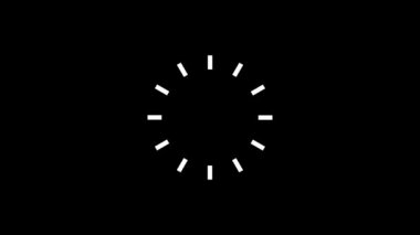 Siyah bir arkaplanda beyaz bir çember resmi.