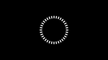 Siyah bir arkaplanda beyaz bir çember resmi.