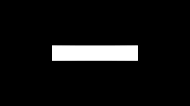 White picture of rectangle on a black background. — Stock Video