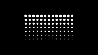 Siyah zemin üzerindeki dairelerin beyaz resmi.