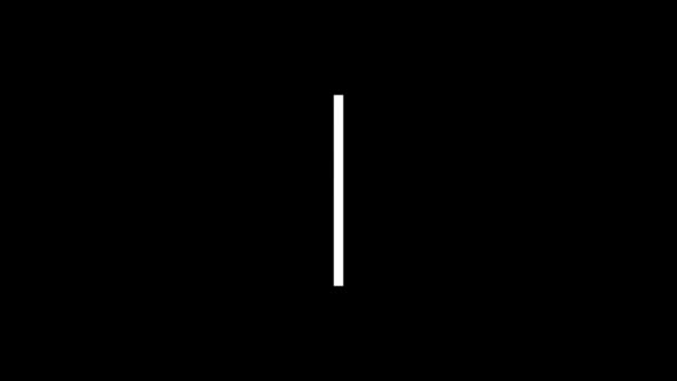 White picture of line on a black background. — ストック動画