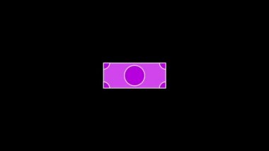 Color picture of dollar on a black background.