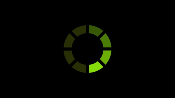 Color picture of data download on a black background. — Vídeo de Stock