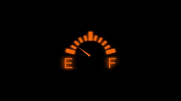Color picture of gasoline display on a black background. — Αρχείο Βίντεο