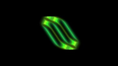 Color picture of abstraction on a black background.