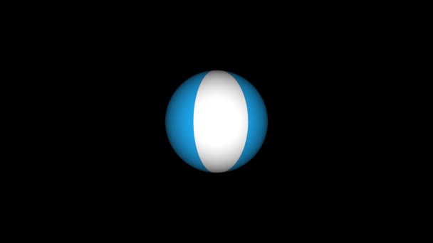 Color picture of ball on a black background. — Wideo stockowe