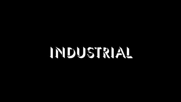 Vit Bild Industrial Svart Bakgrund Tung Industri Utvinning Metaller Och — Stockvideo