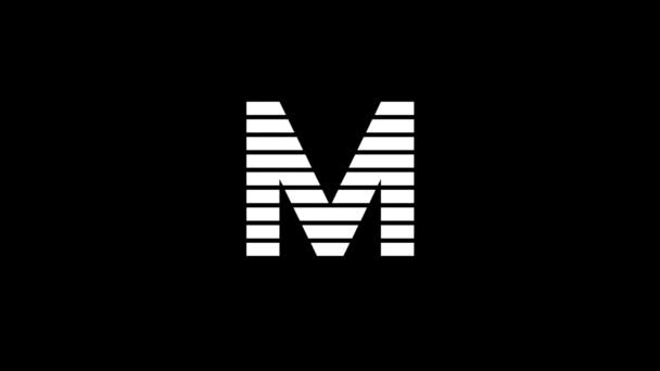 Белая Фотография Черном Фоне Американский Алфавит Английский Язык Написания Динамический — стоковое видео