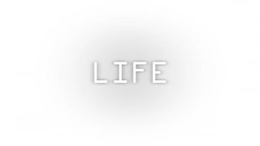 White life icon with shadow isolated on white background. the beginning of life. 4K video animation for motion graphics.