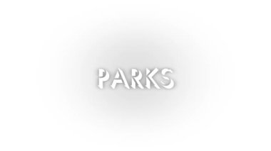 White parks icon with shadow isolated on white background. vacation with family. 4K video animation for motion graphics.