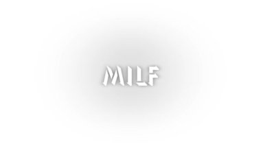 White milf icon with shadow isolated on white background. sexy senior woman. 4K video animation for motion graphics.