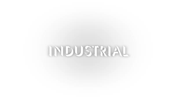 White Industrial Icon Shadow Isolated White Background Extraction Heavy Minerals — 비디오