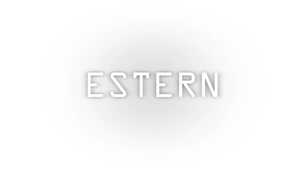 White Estern Icon Shadow Isolated White Background Christian Religious Holiday — ストック動画