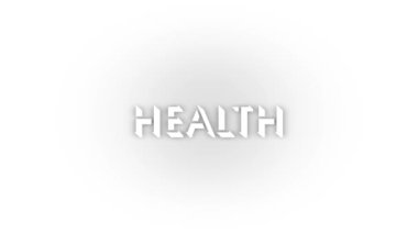 White health icon with shadow isolated on white background. taking care of your own health. 4K video animation for motion graphics.