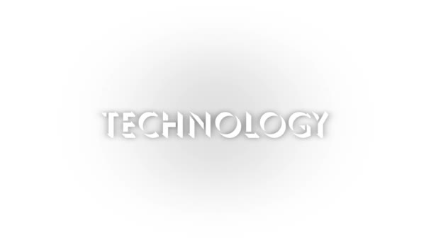 White Technology Icon Shadow Isolated White Background Scientific Experiments Video — Stock Video