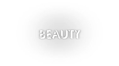 White beauty icon with shadow isolated on white background. womens cosmetics. 4K video animation for motion graphics.