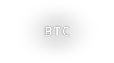 White btc icon with shadow isolated on white background. cryptocurrency. 4K video animation for motion graphics.