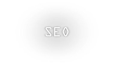 White seo icon with shadow isolated on white background. position in the company. 4K video animation for motion graphics.