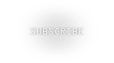 White subscribe icon with shadow isolated on white background. video site elements. 4K video animation for motion graphics.