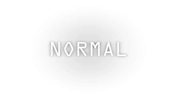 White Normal Icon Shadow Isolated White Background Human Style Video — Stok video