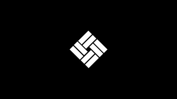 Fehér Kép Parkettáról Fekete Háttérrel Belső Dekoráció Dinamikus Stílusú Felvételek — Stock videók