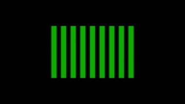 Siyah arkaplanda beyaz ışık çizgileri simgesi. İş sunumu elemanı. Projeniz için dinamik tarzda görüntüler. Hareket grafikleri ve birleşikliği için 4K video animasyonu