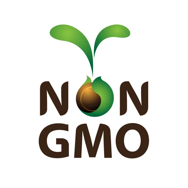 Non Gmo Organic Healthy Food Concept Vector Illustration — Stockový vektor